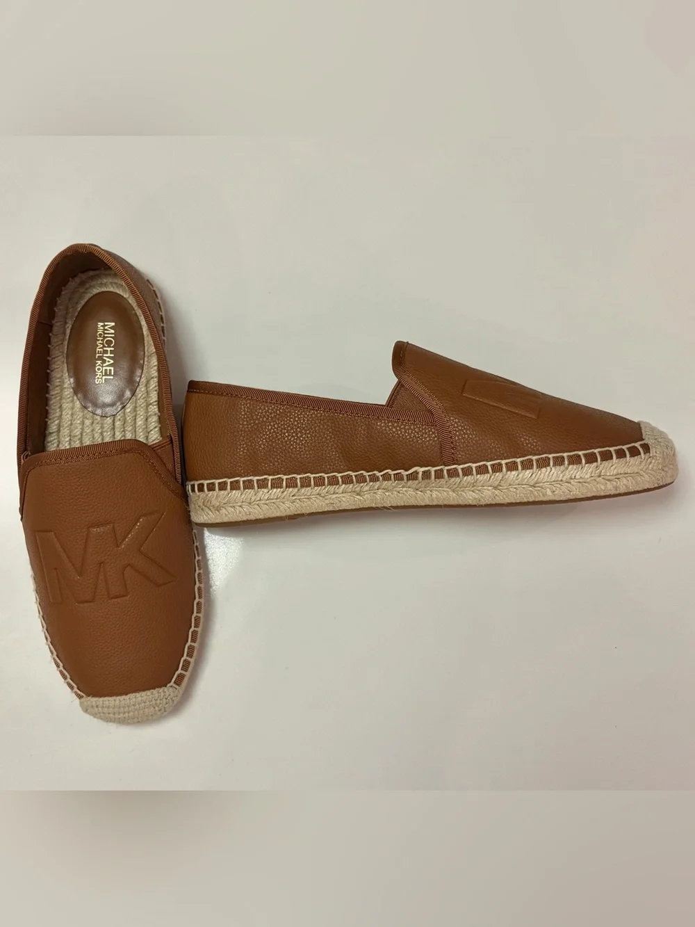 New Michael Kors Women’s Tan Brown Espadrille Slip-Ons Size 7
